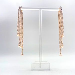 Rose Gold ringtones earrings and pearls